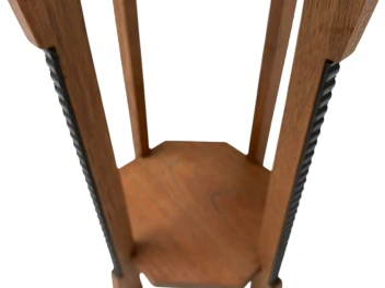 Art Deco Amsterdamse School Octagonal Pedestal Table, 1920s